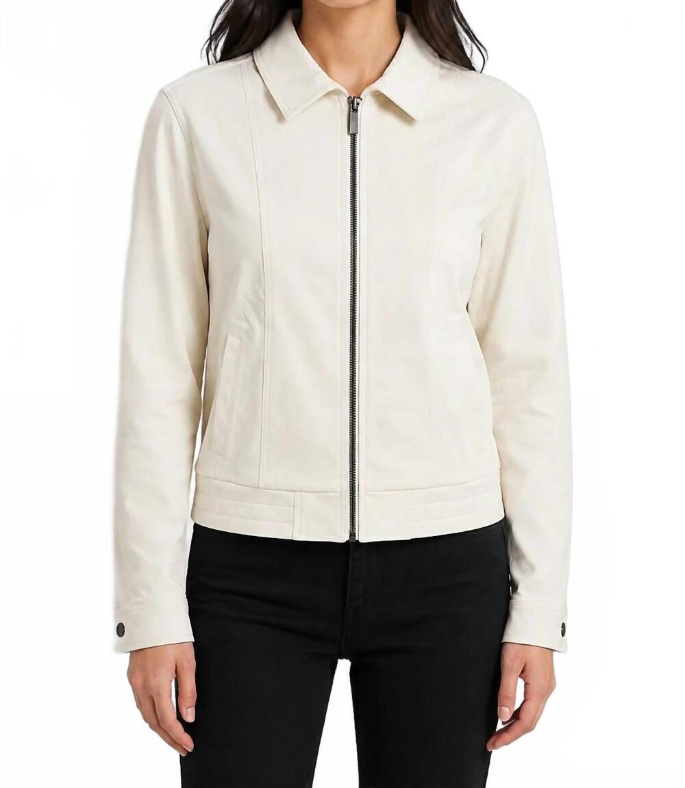 NEW ESCAPE BY HABITAT knit denim boundless jacket in pearl